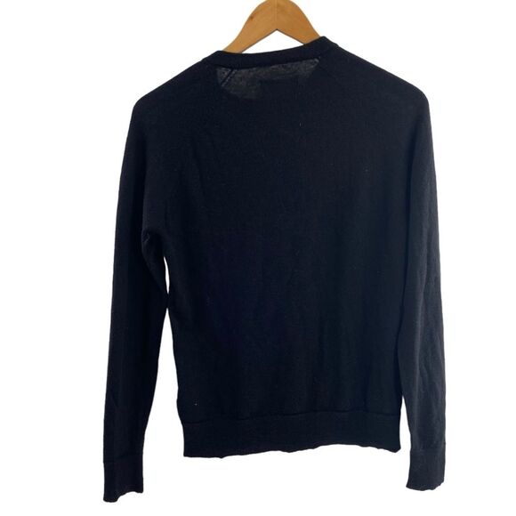 Zadig & Voltaire Women’s S Love Graphic Studded Sweater Black 100% Cashmere Goth - Picture 6 of 9